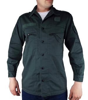 Dutch Military - Green Long Sleeve Heavyweight Shirt/Fatigue Jacket - Grade 1