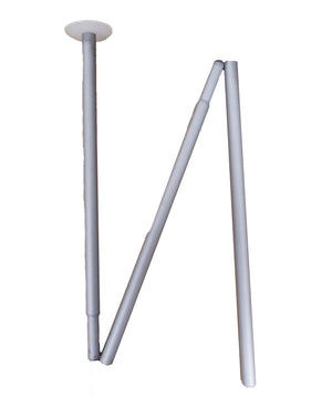 Military - Elasticated Aluminium Tent Poles - Tri-section - White Foot - Grade 1