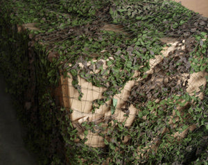 Woodland Green Brown Camouflage Netting - Army Issue