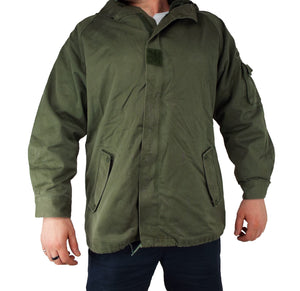 French Military - Olive Green Fleece Lined Parka - Grade 1