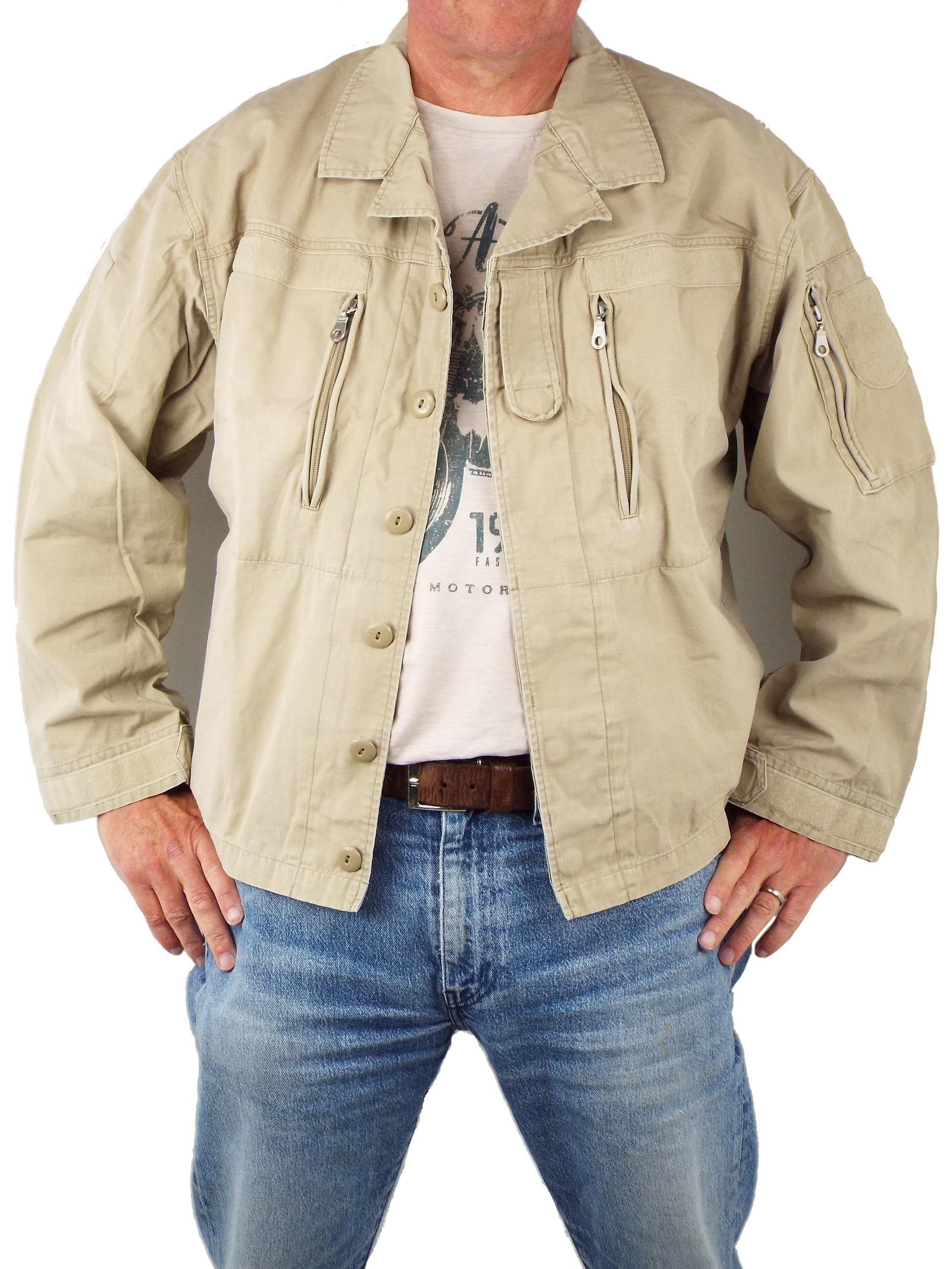 Austrian Army Rip-Stop Desert Shirt/Jacket - DISTRESSED