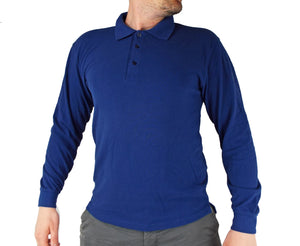 Dutch Military - Blue Long Sleeve Polo Shirt - Grade 1