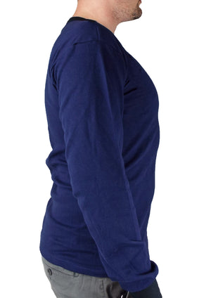 Dutch Military - Blue w/ black Long Sleeve Sweat Shirt – Crew Neck - Grade 1