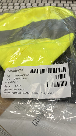 Fluorescent helmet cover - fits generic safety helmets