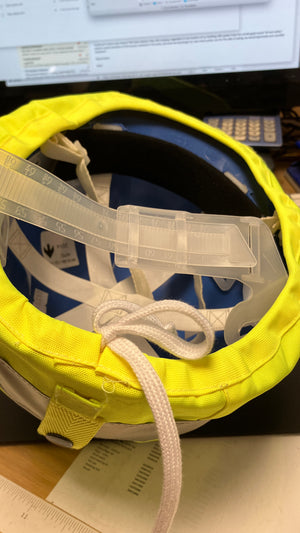 Fluorescent helmet cover - fits generic safety helmets