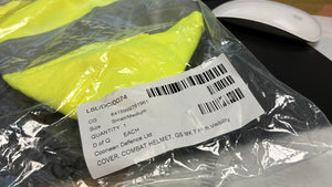 Fluorescent helmet cover - fits generic safety helmets