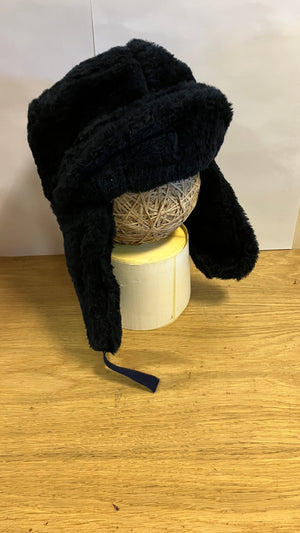 Dutch Synthetic Fur Cold Weather Hats - Navy Blue