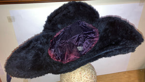 Dutch Synthetic Fur Cold Weather Hats - Navy Blue