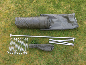 French army olive green nylon two-man tent - one piece – Grade 1