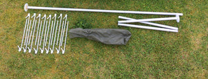 French army olive green nylon two-man tent - one piece – Grade 1