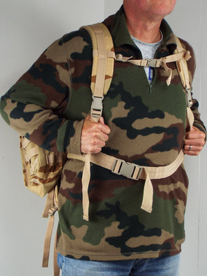 "Miltec" Desert camouflage - emergency stretcher - folds into back pack - Unissued condition