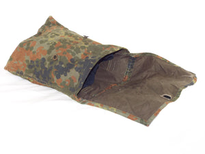 German Army - Pair of Flecktarn Camouflage Fabric Pouches  - Grade 1