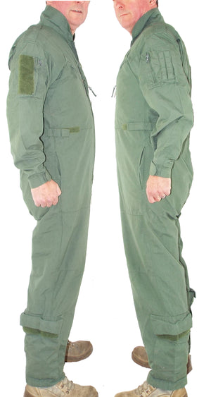 British RAF Flying Suit - Sage Green - slim fit - NO KNEE POCKETS - Grade 1 - sized by model number