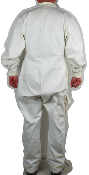 British Army - General Service - White Cotton Overalls - DISTRESSED
