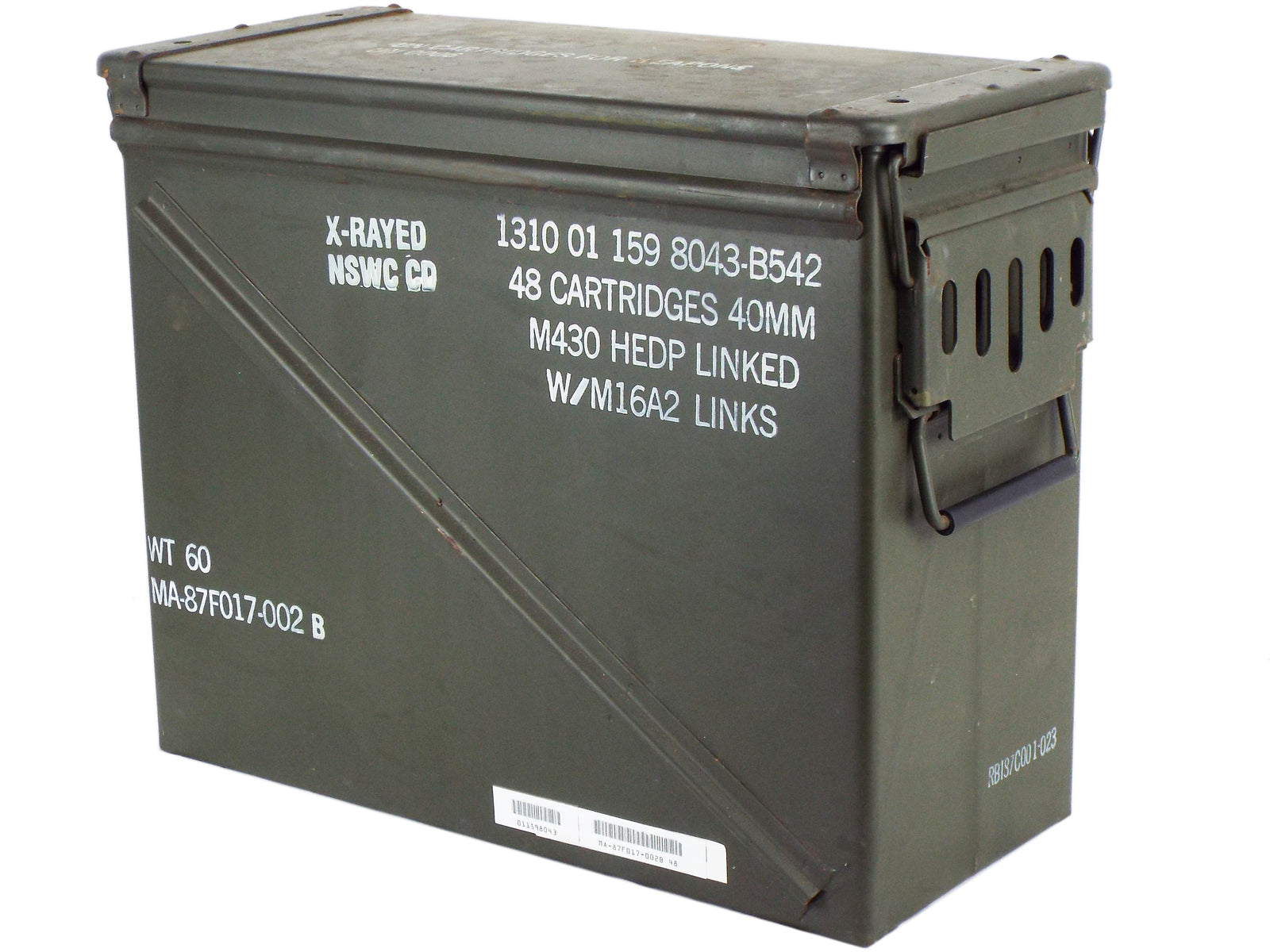 Single Ammo Box - NATO M548 Tall - for 40mm rounds - Olive Green - Super Grade