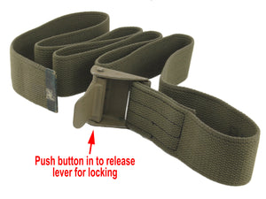 MULTI-PACK - US Military Load-Securing Strap - utility webbing strap with locking buckle
