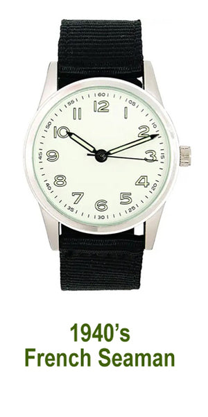 Men's Watch – 1940's French Seaman's style quartz watch - New in pack - #17