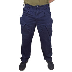 British Royal Navy Dark Blue Combat Trousers - Five pocket - current RN issue DISTRESSED