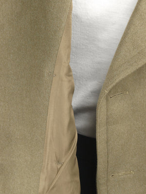 Italian Army Khaki Wool Greatcoat - brass buttons