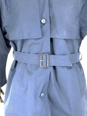 French Military Police Blue Rain Coat - Ladies - Unissued