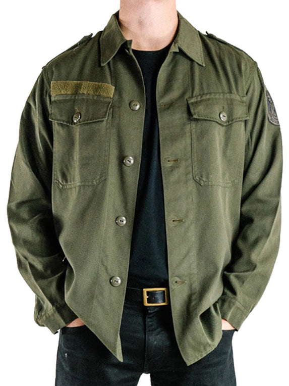 Austrian Olive Combat Army Shirt - Vintage