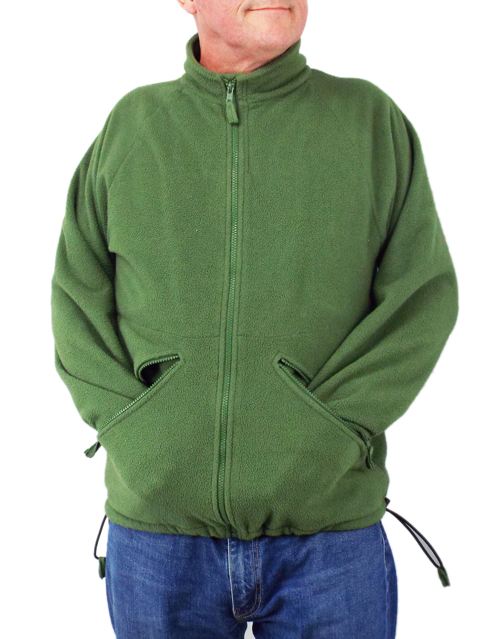 British Light Green Military Fleece Jacket - Thermal Liner