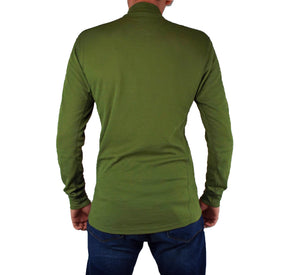 ODLO Dutch Army - Long Sleeve Thermal Turtle Zipped Neck - Base Layer - Olive Green - Grade 1