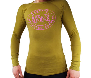 Wear It Green - Long-sleeve Thermal Crew-neck Top - Mustard - Grade 1