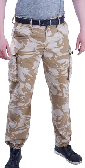 British Desert Camo Combat Trousers - DISTRESSED RANGE