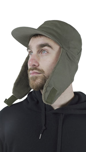 Dutch Air Force Mens Cold Weather Hat - Field grey