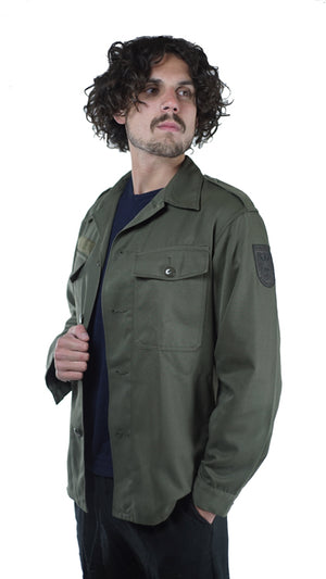 Austrian Olive Combat Army Shirt - Vintage