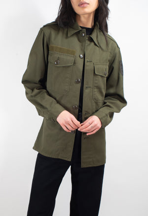 Austrian Olive Combat Army Shirt - Vintage
