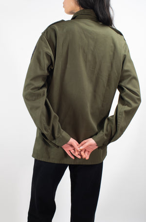 Austrian Olive Combat Army Shirt - Vintage