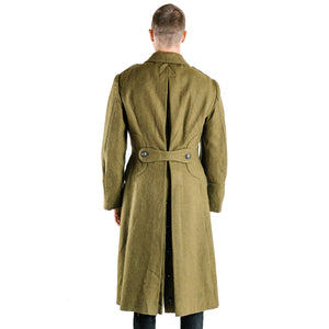 Khaki Military Vintage Wool Greatcoat - Grade 1