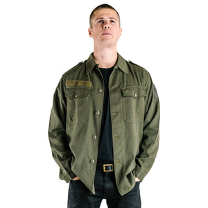 Austrian Olive Combat Army Shirt - Vintage