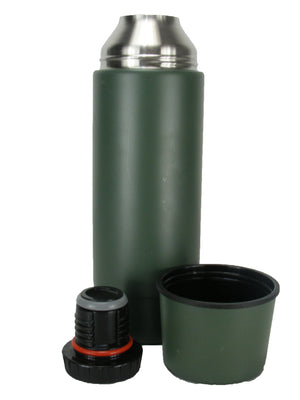Dutch Army Thermos Flask - Green Painted Stainless Steel - Grade 1