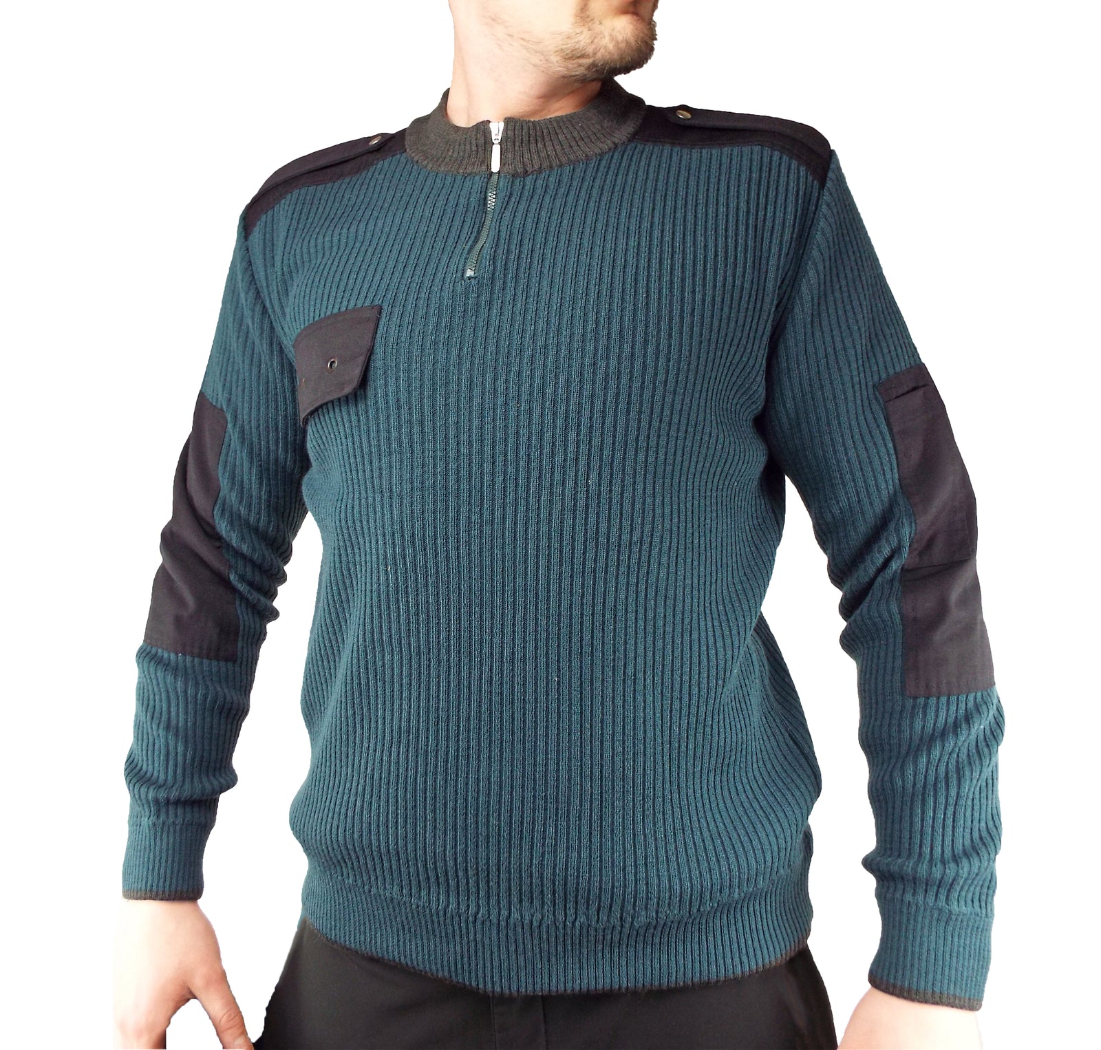 Dutch Security - Work Jumper / Sweater - with zip neck