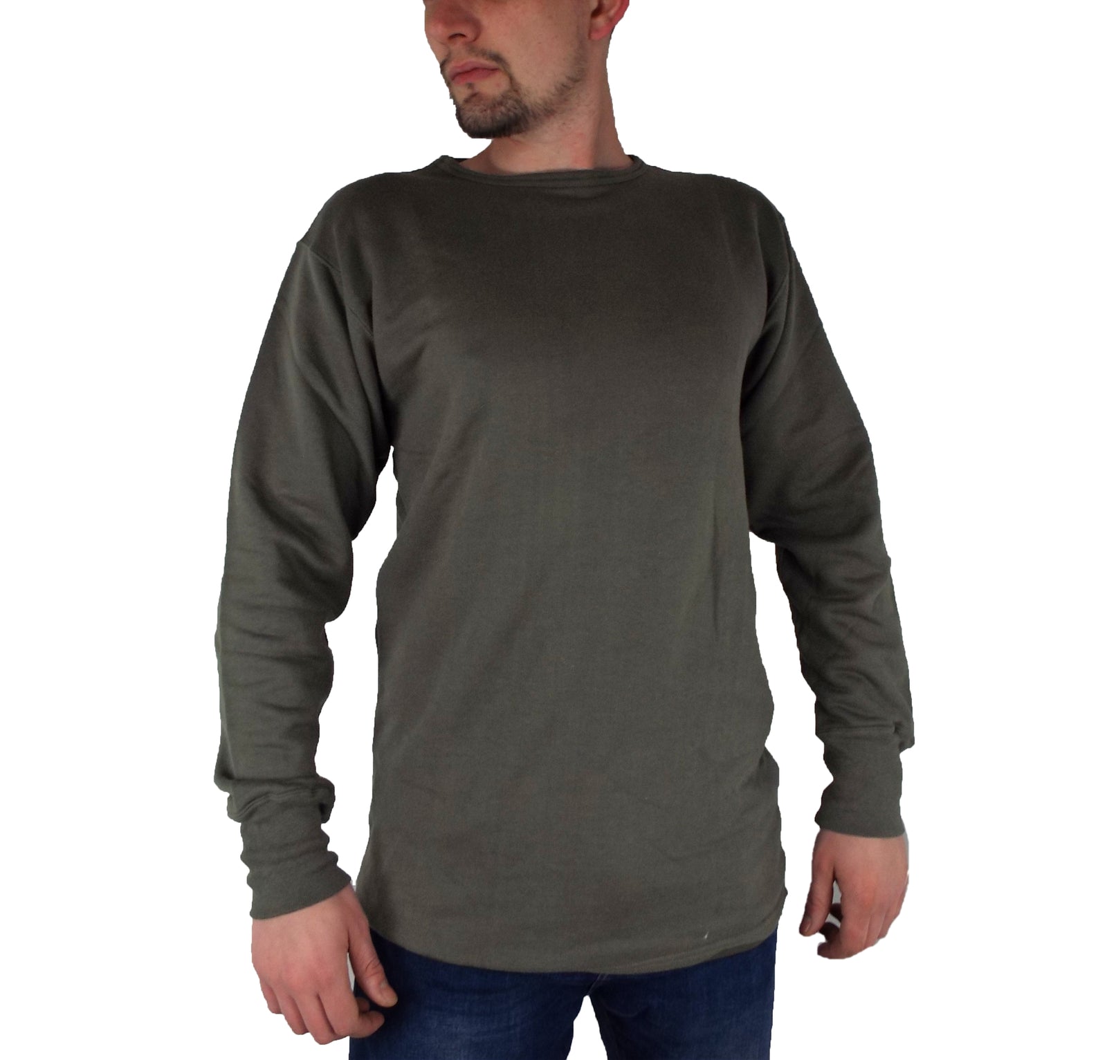 French Army - Olive Green Crew-Neck Jumper - Super Grade