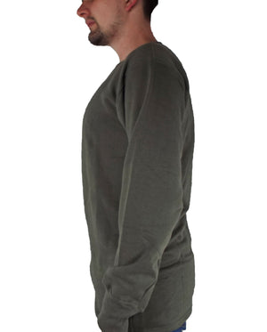 French Army - Olive Green Crew-Neck Jumper - Super Grade