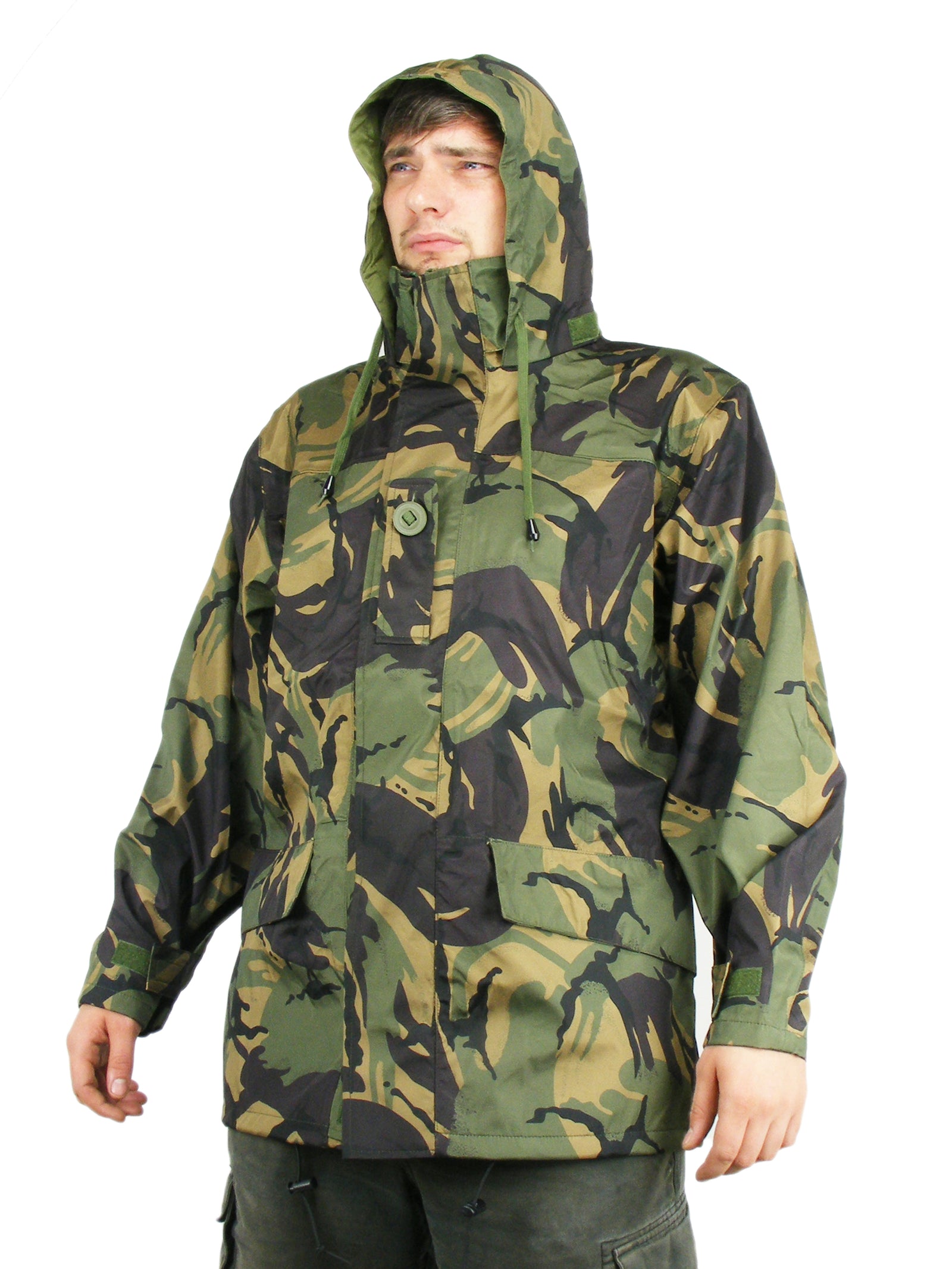 British Army Water Resistant Jacket - DPM Woodland - with external pockets