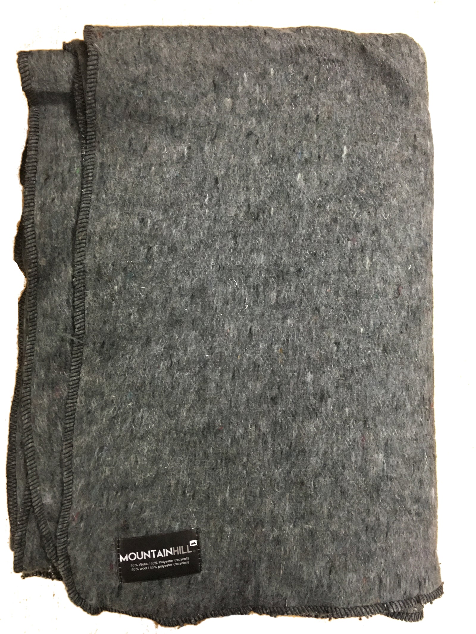 Mid-Grey Military Blanket – Unissued Mountainhill brand - 50% wool/50% recycled fibres