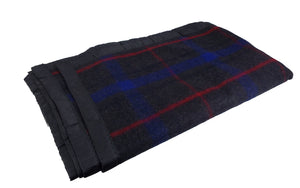 Military Grey Blanket – Tartan Style - Unissued - Mixed Colours