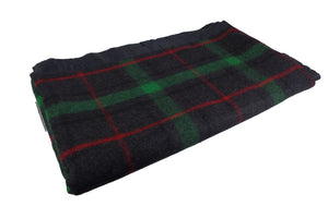 Military Grey Blanket – Tartan Style - Unissued - Mixed Colours