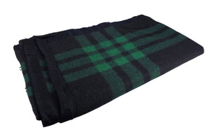 Military Grey Blanket – Tartan Style - Unissued - Mixed Colours