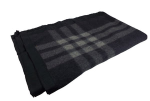 Military Grey Blanket – Tartan Style - Unissued - Mixed Colours