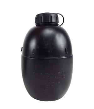 British Army - Black Water bottle / Canteen with mug option  - Grade 1