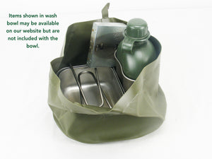 Dutch Army wash bowl - collapsable vinyl