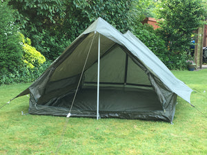 French army olive green nylon two-man tent - one piece – Grade 1