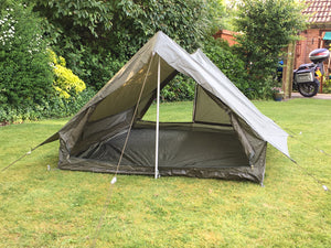 French army olive green nylon two-man tent - one piece – Grade 1