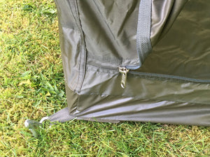 French army olive green nylon two-man tent - one piece – Grade 1